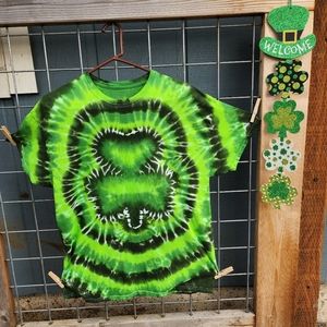 Tyedye Shamrock Shirt Adult S-XL